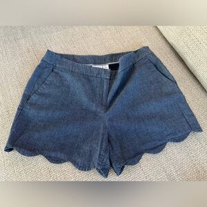 Kenar Scalloped Jean Shorts Size 6